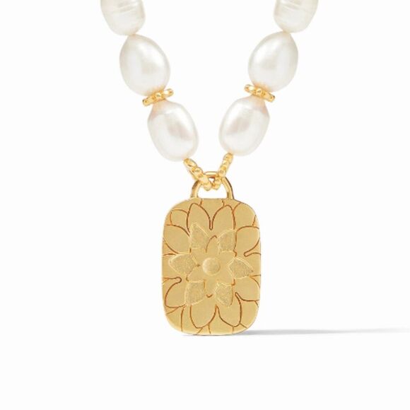 Brand New. $425 Julie Vos Marbella Necklace Crystal NWOT - Picture 5 of 12